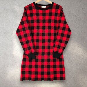 Spadehill Buffalo Plaid Long Sleeve Mini Dress Women’s XL Holiday Cozycore Xmas